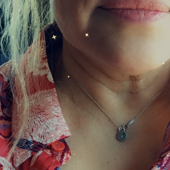 Tiffany&Co sterling with a Diamond mini charm with  original  chain unisex. - Picture 12 of 12